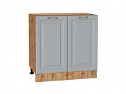 Шкаф нижний с 2-мя дверцами Ницца 816*800*478 Графит / Дуб Вотан