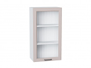 Шкаф верхний с 1-ой остекленной дверцей Барселона 920*500*324 Кашемир / Белый