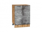 Шкаф нижний с 2-мя дверцами Флэт 816*600*478 Temple Stone 2S / Дуб Вотан