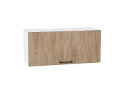 Шкаф верхний горизонтальный Флэт 358*800*318 Natural Casella Oak 2S / Белый