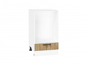 Шкаф нижний под духовку Флэт 816*450*476 Wotan Oak 2S / Белый