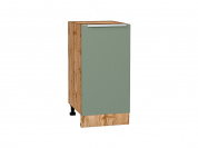 Шкаф нижний с 1-ой дверцей Фьюжн 816*400*480 Silky Mint / Дуб Вотан