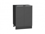 Шкаф нижний с 2-мя дверцами Фьюжн 816*600*480 Stormy Silk / Graphite