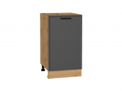 Шкаф нижний с 1-ой дверцей Фрейм 816*450*484 Stormy Silk / Дуб Вотан