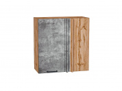 Шкаф верхний прямой угловой Флэт 716*700*345 Temple Stone 2S / Дуб Вотан