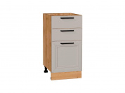 Шкаф нижний с 3-мя ящиками Нео 816*400*480 Clay Silk / Дуб Вотан