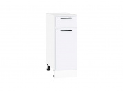Шкаф нижний с 1-ой дверцей и ящиком Фрейм 816*300*484 White Silk / Белый