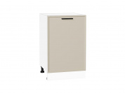 Шкаф нижний с 1-ой дверцей Фрейм 816*500*484 Cream Silk / Белый