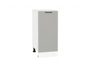 Шкаф нижний с 1-ой дверцей Флэт 816*350*478 Light Grey In 2S / Белый
