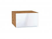 Шкаф верхний горизонтальный глубокий Фьюжн 358*600*576 Angel / Дуб Вотан