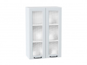 Шкаф верхний с 2-мя остекленными дверцами Ницца 920*600*318 Blanco / Белый