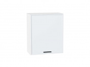 Шкаф верхний с 1-ой дверцей Фрейм 716*600*324 White Silk / Белый