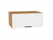 Шкаф верхний горизонтальный глубокий Нео 358*800*576 White Silk / Дуб Вотан