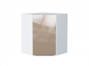 Шкаф верхний угловой Фьюжн 716*600*600 Gallant / Белый