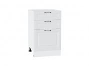 Шкаф нижний с 3-мя ящиками Ницца 816*500*478 Белый / Белый