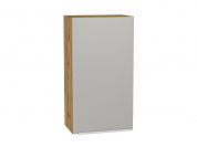 Шкаф верхний с 1-ой дверцей Фьюжн 920*500*320 Silky Light Grey / Дуб Вотан