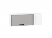 Шкаф верхний прямой угловой горизонтальный Фрейм 358*1000*350 Grey Silk / Белый