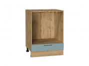 Шкаф нижний под духовку Флэт 816*600*476 Grey-green In 2S / Дуб Вотан