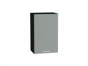 Шкаф верхний с 1-ой дверцей Квадро 716*450*321 Аквамарин / Graphite