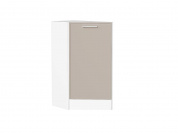 Шкаф нижний торцевой Квадро 816*296*555 Кашемир / Белый