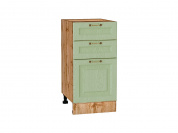 Шкаф нижний с 3-мя ящиками Ницца 816*400*478 Дуб оливковый / Дуб Вотан