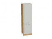 Шкаф пенал с 2-мя дверцами Нео 2132*600*576 Grey Silk / Дуб Вотан