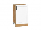Шкаф нижний с 1-ой дверцей Сканди 816*500*480 White Silkwood / Дуб Вотан