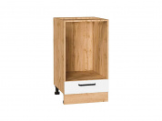 Шкаф нижний под духовку Нео 816*450*476 White Silk / Дуб Вотан