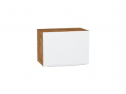 Шкаф верхний горизонтальный Фьюжн 358*500*320 Silky White / Дуб Вотан