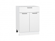 Шкаф нижний с 2-мя дверцами и ящиком Флэт 816*600*478 White In 2S / Белый