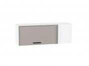 Шкаф верхний прямой угловой горизонтальный Фрейм 358*1000*350 Clay Silk / Белый