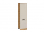 Шкаф пенал с 2-мя дверцами Нео 2132*600*576 Cream Silk / Дуб Вотан