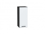 Шкаф верхний с 1-ой дверцей Фрейм 716*300*324 White Silk / Graphite