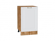 Шкаф нижний с 1-ой дверцей Ницца 816*500*478 Белый / Дуб Вотан