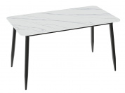 Стол Uni-Form-S2.2B 1300*700*750 SBlack/White Matt Marble