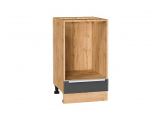 Шкаф нижний под духовку Фьюжн 816*450*476 Stormy Silk / Дуб Вотан