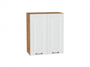 Шкаф верхний с 2-мя дверцами Ницца 716*600*318 Белый / Дуб Вотан