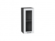 Шкаф верхний с 1-ой остекленной дверцей Барселона 716*300*324 Белый / Graphite