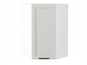 Шкаф верхний угловой Нео 920*600*600 Grey Silk / Белый