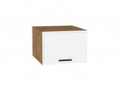 Шкаф верхний горизонтальный глубокий Фрейм 358*500*580 White Silk / Дуб Вотан