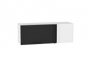 Шкаф верхний прямой угловой горизонтальный Глетчер 358*1000*350 Маренго Силк / Белый