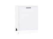 Шкаф нижний с 1-ой дверцей Фрейм 816*600*484 White Silk / Белый