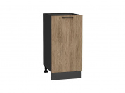 Шкаф нижний с 1-ой дверцей Флэт 816*400*478 Natural Casella Oak 2S / Graphite