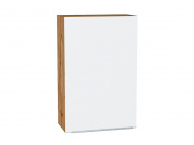 Шкаф верхний с 1-ой дверцей Фьюжн 920*600*320 Silky White / Дуб Вотан