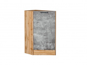 Шкаф нижний торцевой Флэт 816*296*552 Temple Stone 2S / Дуб Вотан