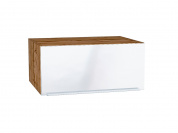 Шкаф верхний горизонтальный глубокий Фьюжн 358*800*576 Angel / Дуб Вотан