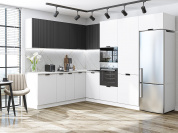 Евро Лайн-03 2140*2150/2800*600 Антрацит/Белый