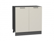 Шкаф нижний с 2-мя дверцами Флэт 816*800*478 Cashmere In 2S / Graphite