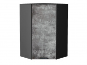 Шкаф верхний угловой Флэт 920*600*600 Temple Stone 2S / Graphite