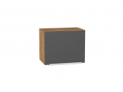 Шкаф верхний горизонтальный Фьюжн 358*450*320 Stormy Silk / Дуб Вотан